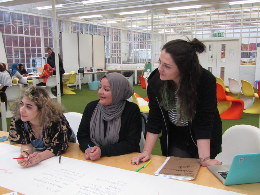 students give ideas at reinvention convention