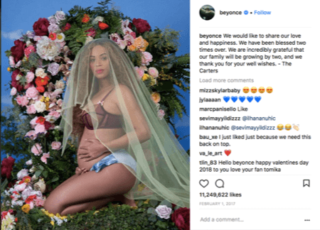 Image of pregnant lady Beyonce.