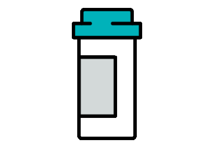 A bottle of tablets