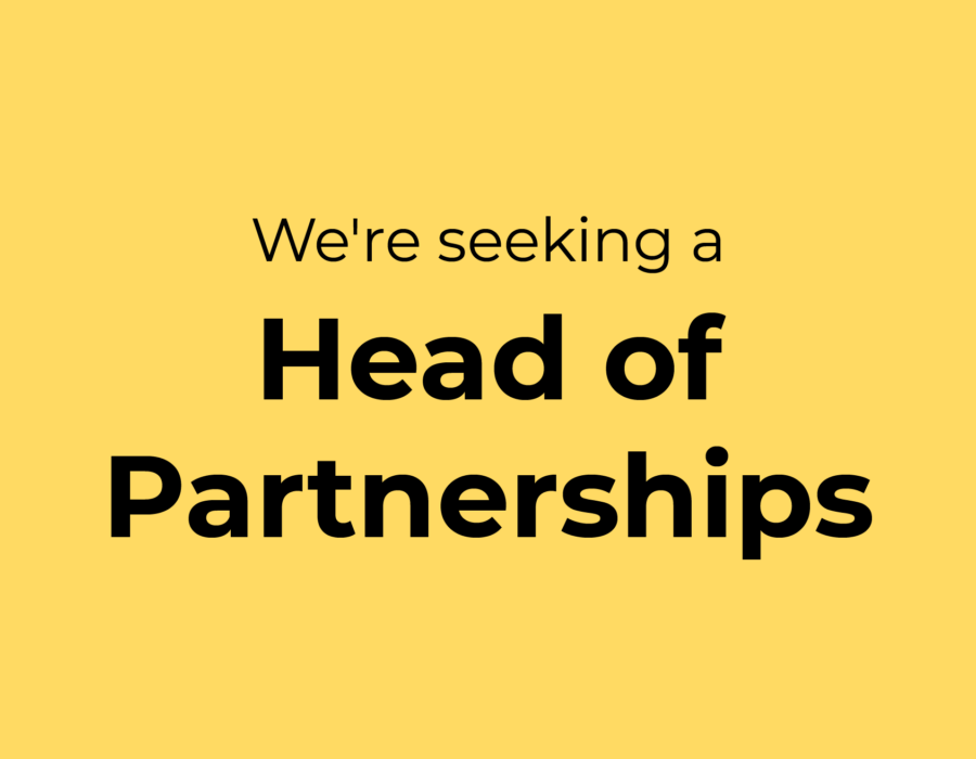 We're seeking a Head fo Partnerships