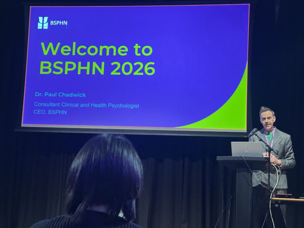 Paul Chadwick Head of BSPHN presenting the opening address