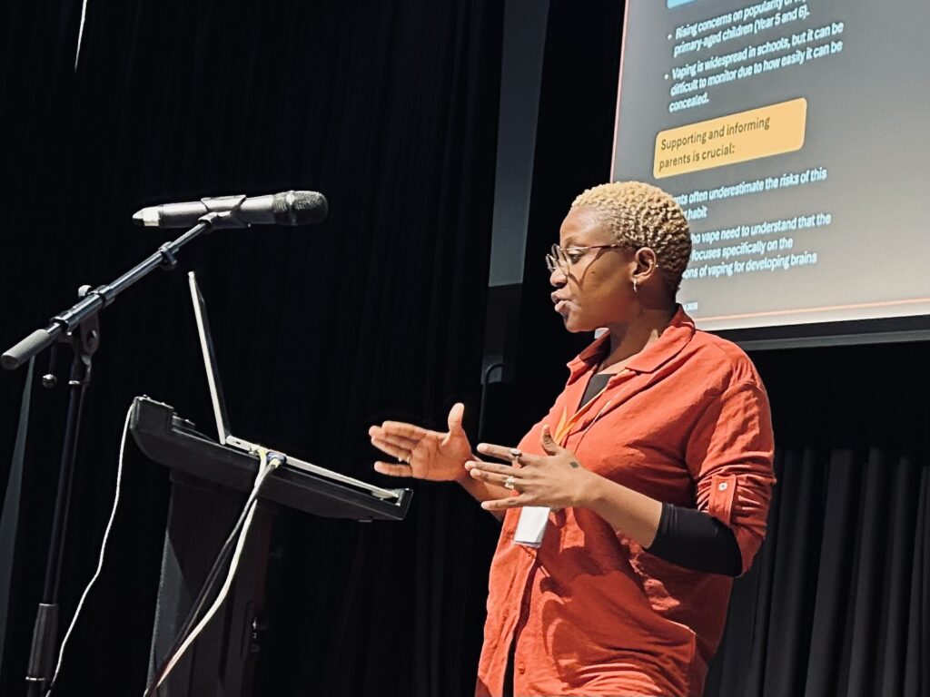 Magpie Senior Researcher, Mirela Neto, presenting at BSPHN