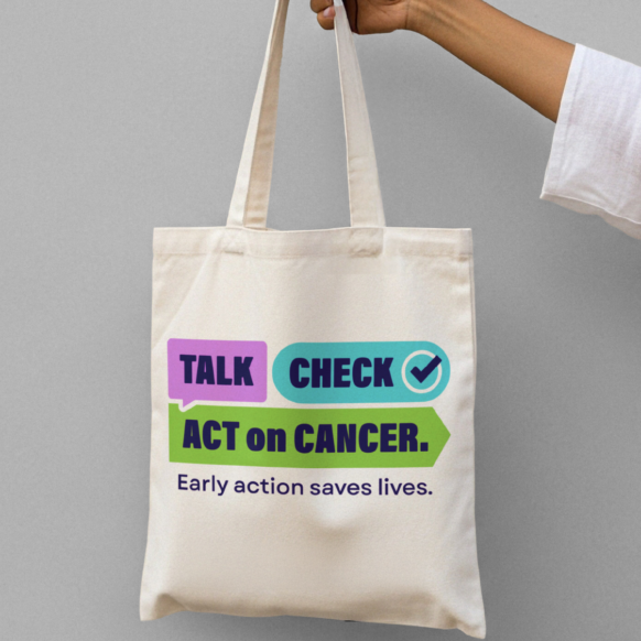 Campaign tote bag with logo