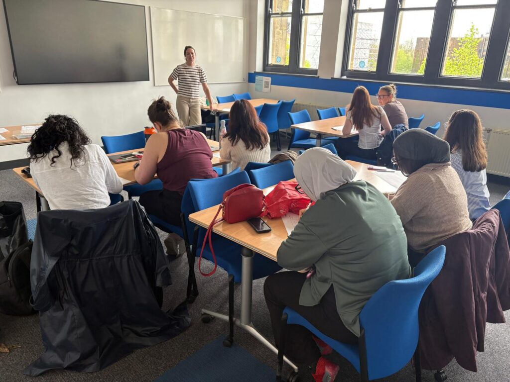 University of Leeds researchers participating in a collaborative research impact workshop led by Magpie