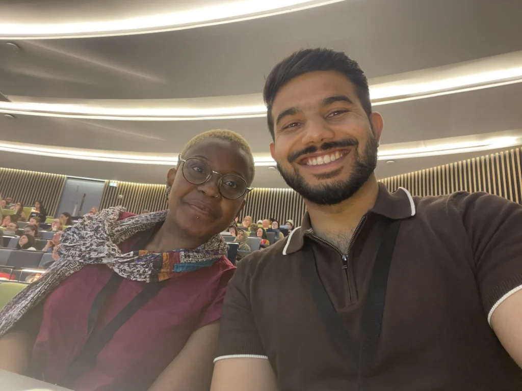 Behavioural Research UK Conference 2026 – Magpie Behavioural Insights team members Saransh Ahuja and Mirela Neto attending the conference in Birmingham.